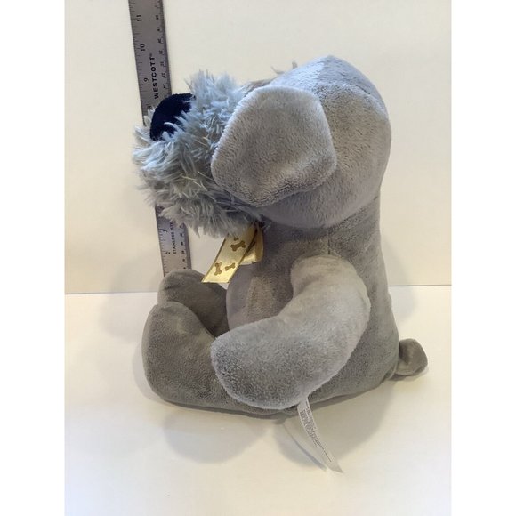 Royal Plush Toys Plush Gray Schnauzer Dog Stuffed Animal Soft Toy - Picture 5 of 7